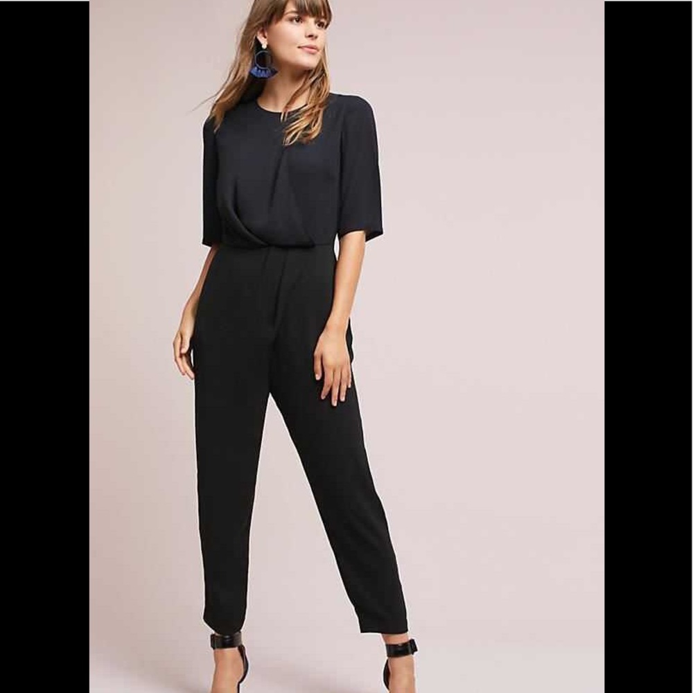 Anthropologie Black Jumpsuit